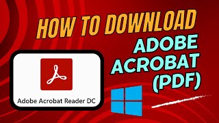 How to Download and Install Adobe Acrobat Reader for PDFs [upl. by Rasure]