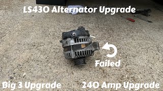 240 Amp Alternator Upgrade On A 2006 Lexus LS430 [upl. by Chatwin]