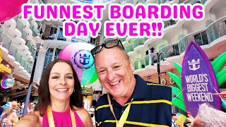 Boarding Day On Utopia Of The Seas Worlds 2nd Largest Cruise Ship [upl. by Tuorah54]