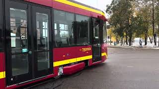 Daugavpils tramvajs  Daugavpils tram 27102023 [upl. by Sergu209]