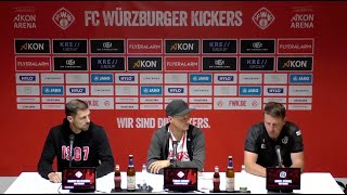 Pressekonferenz Kickers gegen Hannover 96 II [upl. by Annaehr]