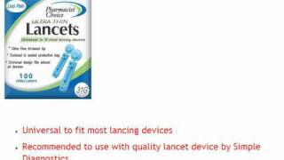 Pharmacist Choice 31G Twist Top Blood Lancets [upl. by Rolecnahc]