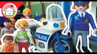 Playmobil filmpje Nederlands Kleuterschool naar de politiebureau  Familie Huizer [upl. by Marcellina]