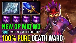 NEW OP MID WD 100 Pure Death Ward Full Aghanim Effect Wind Waker Witch Doctor Dota 2 [upl. by Aleetha920]