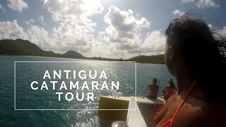 Antigua  part 4  Amazing Catamaran Around The Entire Island 4k [upl. by Salohcin]