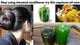 capsicum oil for less frizzy hair in winter  best hair oil for those who has rough hair [upl. by Evangelin80]