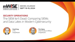 The SIEM Isnt Dead Comparing SIEMs and Data Lakes in Modern Cybersecurity [upl. by Orat9]