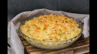 Macarrones gratinados con bechamel y queso [upl. by Velick]