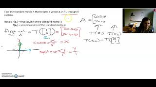 Standard matrix of a rotation [upl. by Martinsen163]