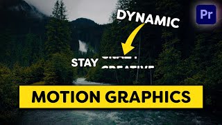 Simple DYNAMIC Motion Graphics Premiere Pro Tutorial [upl. by Lietman]