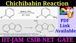 Chichibabin reaction mechanism amp Application IIT JEE UG NEET IIT JAM TIFR UGC CSIR NET [upl. by Bille]