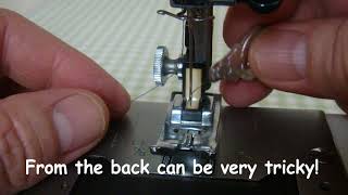 Easy needle threading tip for sewing machines and overlockers [upl. by Inafit]