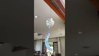 Japanese furin japanese glass wind chimes wind bell japan travel hokkaidojapan [upl. by Lecram]