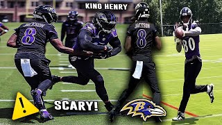 Lamar Jackson amp Derrick Henry SCARY DUO 😳 DBs Putting in WORK 🔥 Ravens MiniCamp Highlights [upl. by Melan]