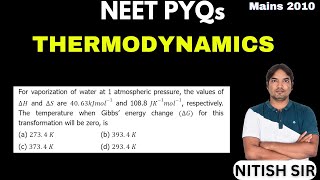 For vaporization of water at 1 atmospheric pressure the values of ΔH and ΔS are 4063kJmol1 and [upl. by Asserak]