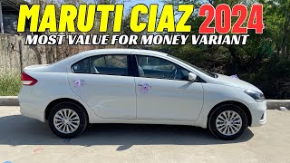 Maruti CIAZ 2024 Model ✅ Most Value For Money Variant  Batter Than SUV Just in 1040 Lakh [upl. by Gnes393]