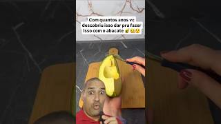 Com quantos anos vc descobriu isso que dar pra fazer isso com o abacate 🥑 abacate food shorts [upl. by Evvie]