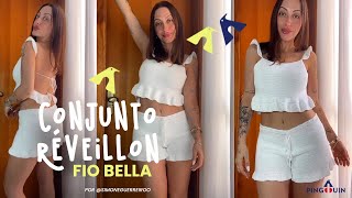 Conjunto Réveillon em crochê com o fio Bella [upl. by Yanej773]