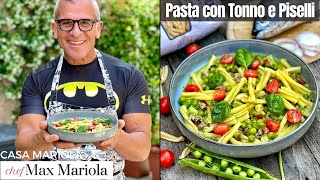 PASTA TONNO E PISELLI  Ricetta di Chef Max Mariola [upl. by Dalenna705]