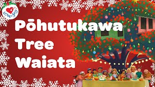 Pohutukawa Tree Waiata with Lyrics Christmas Songs and Carols [upl. by Tchao266]