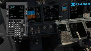 XPlane 11 Newbie 3 minute tutorial  How to load a flight plan using FMS file in default FMC [upl. by Margherita]