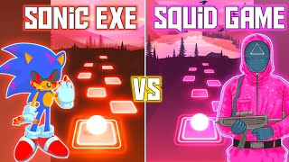 Sonic EXE  Hide And Seek vs Squid Game Theme Song  Tiles Hop EDM Rush [upl. by Anirhtak]