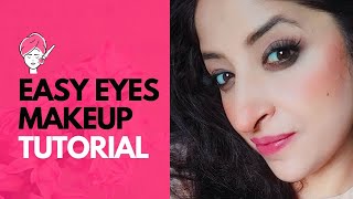 Easy Eyes Makeup Tutorial l Hooded Eye Makeup Tutorial lEyes Makeup For Beginners l ShineWithShahida [upl. by Ahsienor]