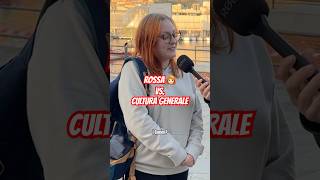 ROSSA di capelli vs CULTURA GENERALE  Samu Mara comedy intervista ridere candidcamera ironia [upl. by Gnav612]