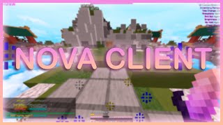 The Best Client Hypixel Scaffold sprintVelocitySpeed  Nova Client [upl. by Uta475]