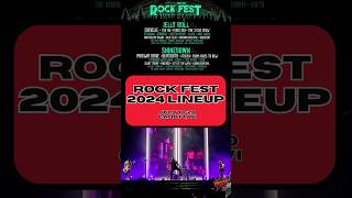 Rock Fest 2024 Lineup Announced Shorts [upl. by Seraphina]