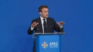 We need a single global order says Macron at APEC summit  AFP [upl. by Synn407]