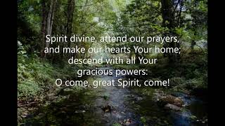 Spirit Divine Attend Our Prayers 646 Common Praise 1998  Holy Spirit [upl. by Pollard]