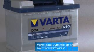 Аккумулятор Varta 60 Ah  Blue dynamic [upl. by Ytsanyd]