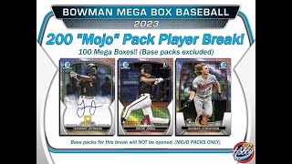 2023 BOWMAN 200 MOJO PACK Player Break 4 eBay 101024 [upl. by Ybba658]