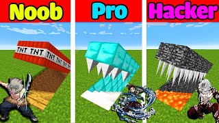 MINI GAME  CUỘC CHIẾN XÂY HẦM CHỐNG QUỶ NOOB PRO HACKER  NOOB XÂY HẦM AN TOÀN VIP NHẤT MINECRAFT [upl. by Anyrtak]