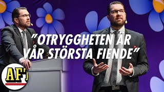 Jimmie Åkessons tal på Sverigedemokraternas landsdagar ”Sverige är otryggt” [upl. by Sucramed357]