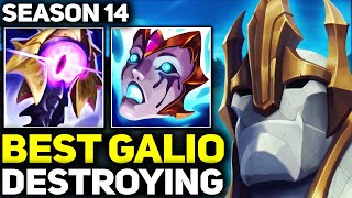 RANK 1 BEST GALIO SHOWS HOW TO DESTROY  League of Legends [upl. by Ahsiekat]