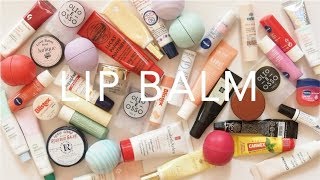 Product Pile Lip Balms  Drugstore and High End Collection [upl. by Kriste]