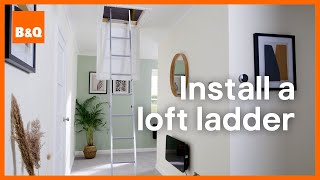 How to install a loft ladder  DIY [upl. by Adnoved]