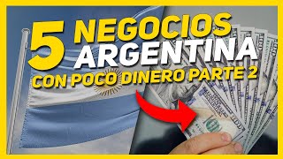 5 IDEAS de NEGOCIO RENTABLES en ARGENTINA 2023 CON POCO DINERO 🤑  Mentes Brillantes [upl. by Yllaw]