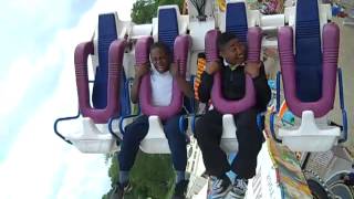 Tornado Onride Clapham Common Funfair [upl. by Fancy799]