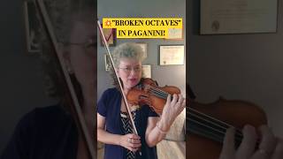 💥🎻quotBROKEN OCTAVESquot in PAGANINI and a BONUS TIP Full video in Description [upl. by Suoicerpal525]