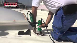 Leister TRIAC DRIVE roof hot air welding [upl. by Mayne]