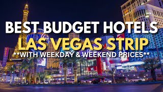 Best Budget Hotels On The Las Vegas Strip WITH PRICES [upl. by Rozella490]