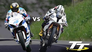 Isle of Man TT ROAD RACES  GUY MARTIN vs MICHAEL DUNLOP  Greatest Show on Earth [upl. by Clower]