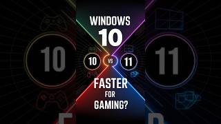 Windows 10 vs Windows 11 for Gaming Which is Faster gaming shorts [upl. by Cinemod]