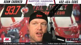 Nebraska Football falls in Madison Rhule Presser  Adam Carriker on The Ticket Nov 20th 2023 [upl. by Nohsauq]