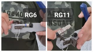 How to Install RG6 and RG11 Coax Cable [upl. by Eneleh]