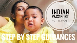 Indian MinorInfant Passport Application 🇮🇳 Step by Step  Travel Series [upl. by Mikey]