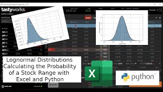 Lognormal Distributions Calculating the Probability of a Stock Range with Excel and Python [upl. by Ahsaekal]